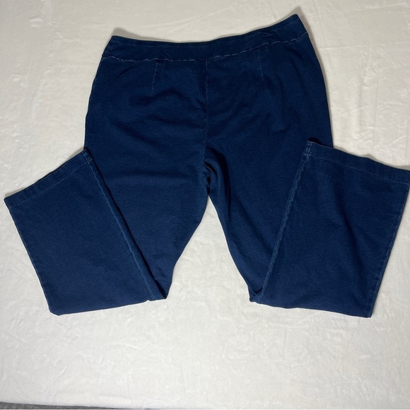 Pure Jill Womens Blue Indigo Bootcut Stretch Pull On Knit Jeans Size 2X - Picture 5 of 16